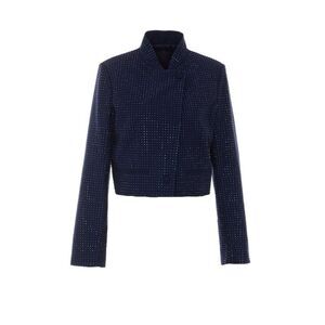 Pinko Women Morasca Cropped Jacket With Rhinestones